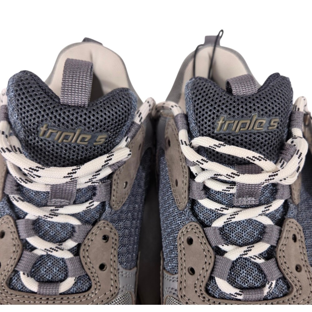 Balenciaga Triple S Sneakers US 7 EU 40 Mens Gray $1100 - Picture 3 of 14